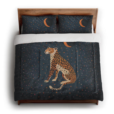 Night Cheetah in King (104" x 88") Size