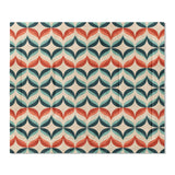 Jasper Blue & Red in King (104" x 88") Size