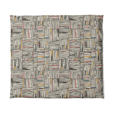 Atticus Multicolor Crosshatch in King (104" x 88") Size