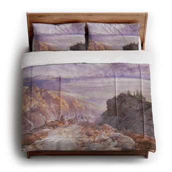 The Great Salt Lake of Utah by Thomas Moran in King (104" x 88") Size