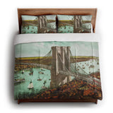 Brooklyn Bridge in King (104" x 88") Size