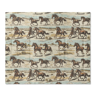 Wild Horses in King (104" x 88") Size