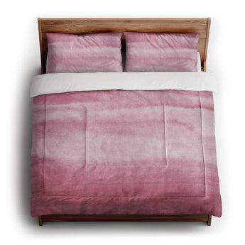 Jacinda Watercolor Pink Ombre in King (104" x 88") Size