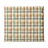 Madras Plaid Taupe Green in King (104" x 88") Size