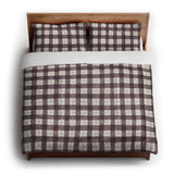 Wallace Plaid Maroon & Gold in King (104" x 88") Size