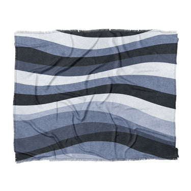 Sinuous Navy Monochrome in King (104" x 88") Size
