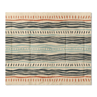 Delsin Blue & Orange in King (104" x 88") Size