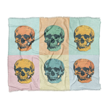 Pop Art Skulls in King (104" x 88") Size