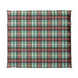 Ferguson Plaid Teal Red in King (104" x 88") Size