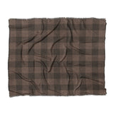 Buffalo Plaid Hickory Brown in King (104" x 88") Size