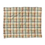 Madras Plaid Taupe Green in King (104" x 88") Size