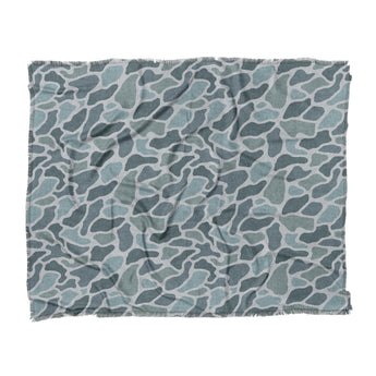 Duck Camo Blue in King (104" x 88") Size