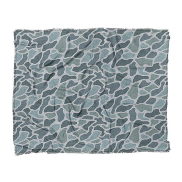 Duck Camo Blue in King (104" x 88") Size
