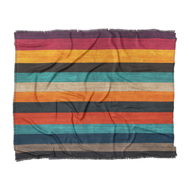 Brush Stripes Multicolor in King (104" x 88") Size