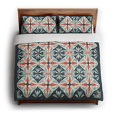Elliot Blue & Orange in King (104" x 88") Size