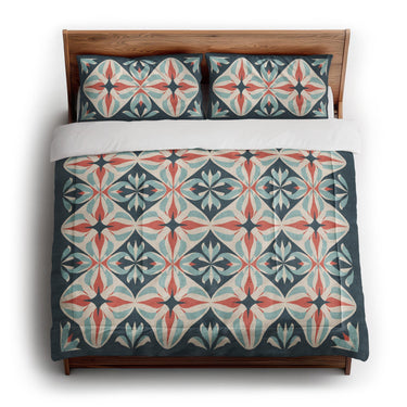 Elliot Blue & Orange in King (104" x 88") Size