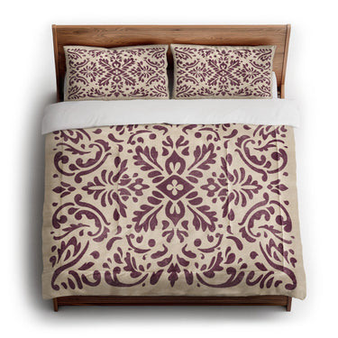 Floranna Ivory & Wine in King (104" x 88") Size