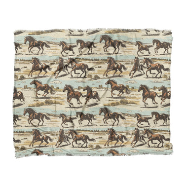 Wild Horses in King (104" x 88") Size