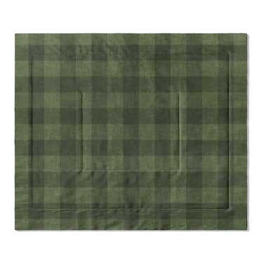 Buffalo Plaid Dark Olive in King (104" x 88") Size
