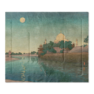 Taj Mahal Twilight by Charles Bartlett in King (104" x 88") Size