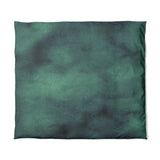 Andromeda Watercolor Teal in King (104" x 88") Size