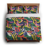 Umberto Black Multicolor in King (104" x 88") Size