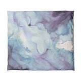Zephyr Watercolor Blue & Purple in King (104" x 88") Size
