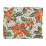 Mosaic Poinsettia Orange in King (104" x 88") Size