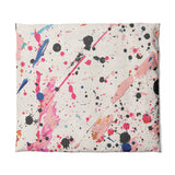 Kayla Paint Splatter in King (104" x 88") Size