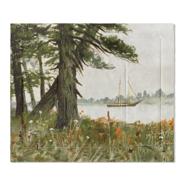 Old Hemlocks by Louis K Harlow in King (104" x 88") Size