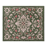 Annette Green & Coral in King (104" x 88") Size