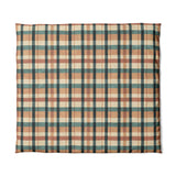 Brenton Plaid Taupe Teal in King (104" x 88") Size