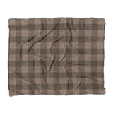 Buffalo Plaid Dark Cedar Brown in King (104" x 88") Size