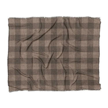 Buffalo Plaid Dark Cedar Brown in King (104" x 88") Size