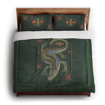 Hungry Alligator Green in King (104" x 88") Size