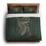 Hungry Alligator Green in King (104" x 88") Size