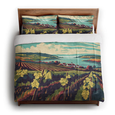 Finger Lakes Vineyard in King (104" x 88") Size