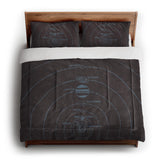 Solar System Burgandy & Powder Blue in King (104" x 88") Size