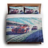 8 Bit Stock Cars in King (104" x 88") Size