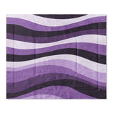 Sinuous Purple Monochrome in King (104" x 88") Size