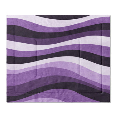 Sinuous Purple Monochrome in King (104" x 88") Size