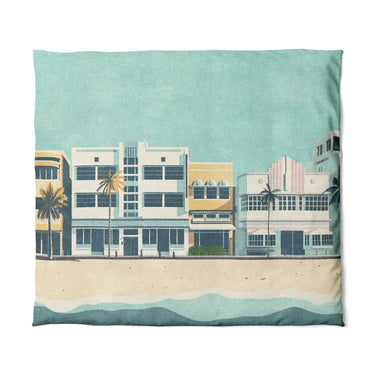 Art Deco Beach in King (104" x 88") Size