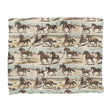 Wild Horses in King (104" x 88") Size