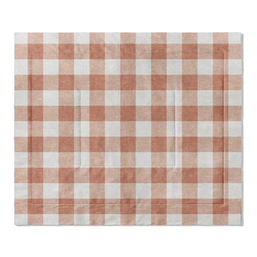 Buffalo Plaid Light Terracotta in King (104" x 88") Size