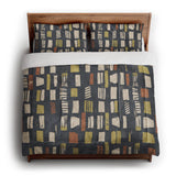 Milo Navy Lime & Terracotta in King (104" x 88") Size