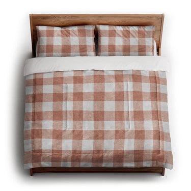 Buffalo Plaid Light Terracotta in King (104" x 88") Size