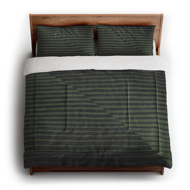 Euclid Black & Green in King (104" x 88") Size