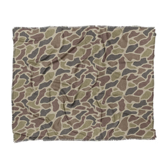 Duck Camo Brown in King (104" x 88") Size