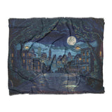 8 Bit Uptown Twilight Skyline in King (104" x 88") Size