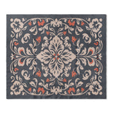 Annette Navy & Orange in King (104" x 88") Size